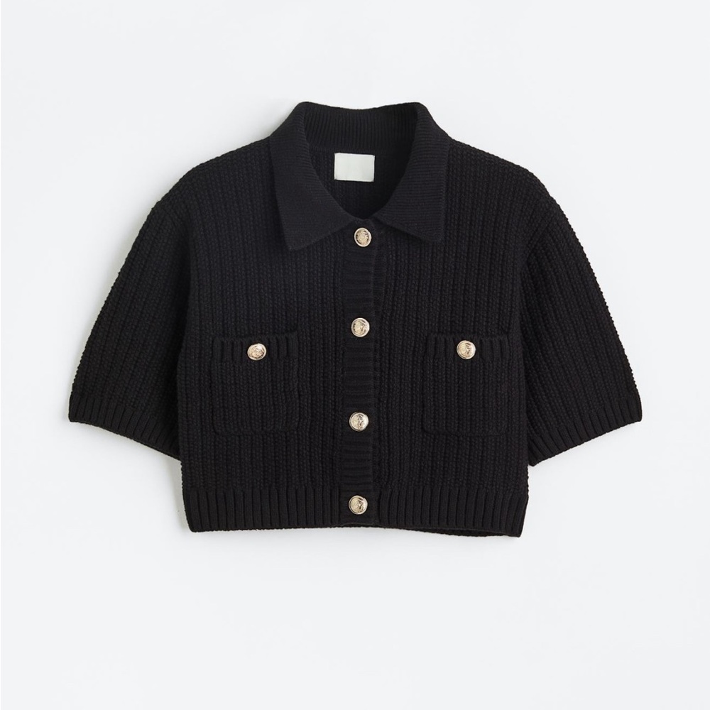 H&M SOLD OUT Ribbed Collar Cropped Sweater New XS or XL